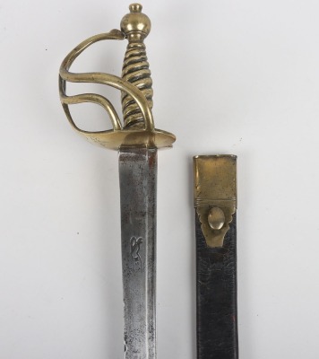 English Infantrymans Militia Hanger c.1780