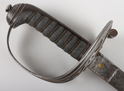 British 1827 Pattern Officers Sword of the Victoria Rifles - 3
