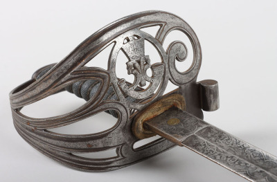 British 1827 Pattern Officers Sword of the Victoria Rifles - 5
