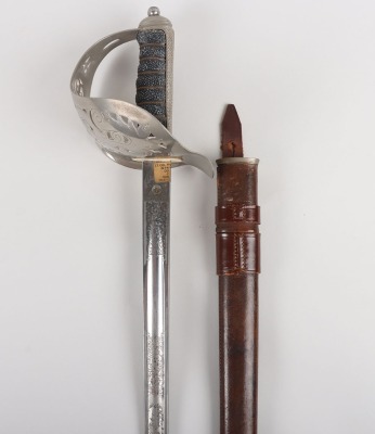 George V 1897 Pattern Infantry Officers Sword Attributed to Lt Colonel F S Field OBE
