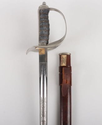 George V 1897 Pattern Infantry Officers Sword Attributed to Lt Colonel F S Field OBE - 2