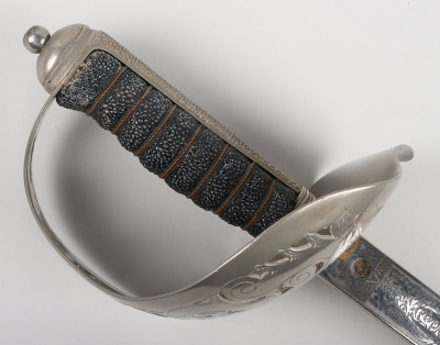 George V 1897 Pattern Infantry Officers Sword Attributed to Lt Colonel F S Field OBE - 3