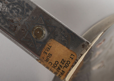 George V 1897 Pattern Infantry Officers Sword Attributed to Lt Colonel F S Field OBE - 9