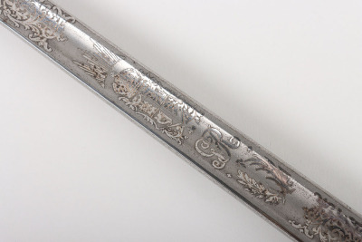 George V 1897 Pattern Infantry Officers Sword Attributed to Lt Colonel F S Field OBE - 12