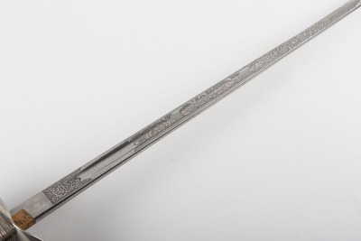 George V 1897 Pattern Infantry Officers Sword Attributed to Lt Colonel F S Field OBE - 14