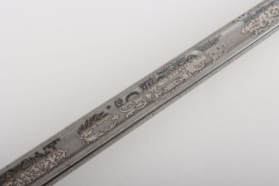 George V 1897 Pattern Infantry Officers Sword Attributed to Lt Colonel F S Field OBE - 16
