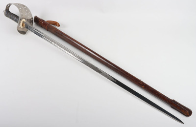George V 1897 Pattern Infantry Officers Sword Attributed to Lt Colonel F S Field OBE - 19
