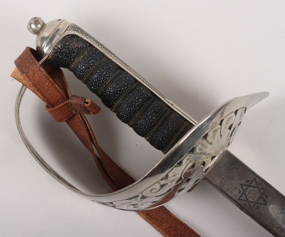 Presentation British George V 1897 Pattern Officers Sword of the 3rd Battalion West Kent Volunteer Force - 4