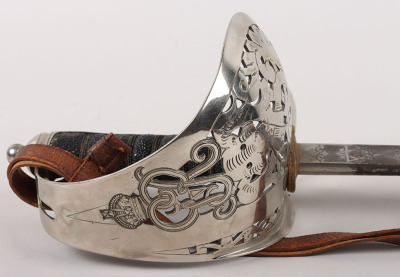 Presentation British George V 1897 Pattern Officers Sword of the 3rd Battalion West Kent Volunteer Force - 6