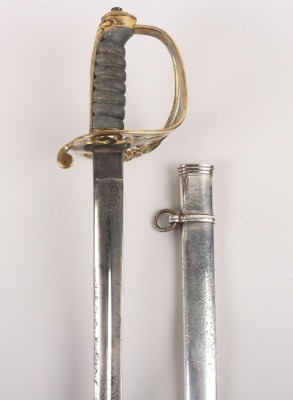 1845 Pattern British Infantry Officers Sword Attributed to Major Charles Edward Gore-Brown 2nd Volunteer Battalion Hampshire Regiment - 2