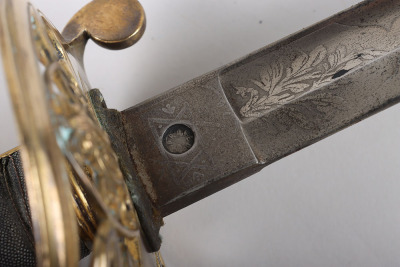 1845 Pattern British Infantry Officers Sword Attributed to Major Charles Edward Gore-Brown 2nd Volunteer Battalion Hampshire Regiment - 6
