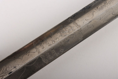 1845 Pattern British Infantry Officers Sword Attributed to Major Charles Edward Gore-Brown 2nd Volunteer Battalion Hampshire Regiment - 7