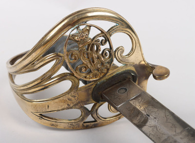 1845 Pattern British Infantry Officers Sword Attributed to Major Charles Edward Gore-Brown 2nd Volunteer Battalion Hampshire Regiment - 13