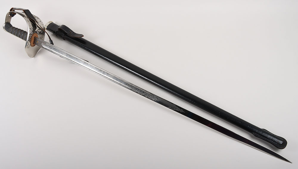 Tank Sword Rare George V Royal Tank Regiment Marked 1897 Pattern Officers Sword by ...