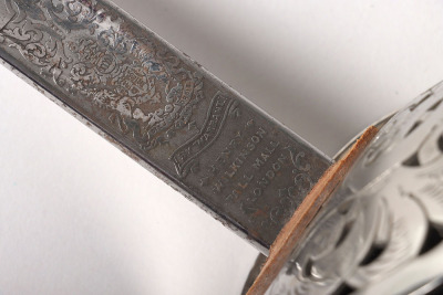 Rare George V Royal Tank Regiment Marked 1897 Pattern Officers Sword by Henry Wilkinson Attributed to Major Hugh Graham Neish Royal Tank Regiment, - 10
