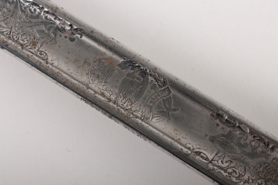 Rare George V Royal Tank Regiment Marked 1897 Pattern Officers Sword by Henry Wilkinson Attributed to Major Hugh Graham Neish Royal Tank Regiment, - 11