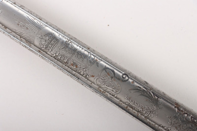 Rare George V Royal Tank Regiment Marked 1897 Pattern Officers Sword by Henry Wilkinson Attributed to Major Hugh Graham Neish Royal Tank Regiment, - 12