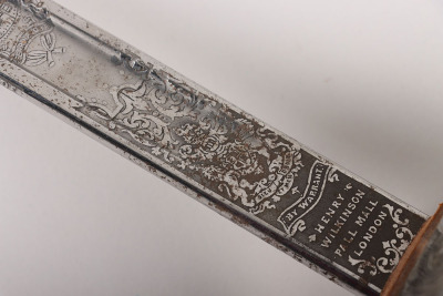 Rare George V Royal Tank Regiment Marked 1897 Pattern Officers Sword by Henry Wilkinson Attributed to Major Hugh Graham Neish Royal Tank Regiment, - 13