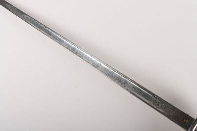 Rare George V Royal Tank Regiment Marked 1897 Pattern Officers Sword by Henry Wilkinson Attributed to Major Hugh Graham Neish Royal Tank Regiment, - 16