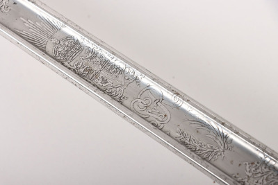 Rare George V Royal Tank Regiment Marked 1897 Pattern Officers Sword by Henry Wilkinson Attributed to Major Hugh Graham Neish Royal Tank Regiment, - 19