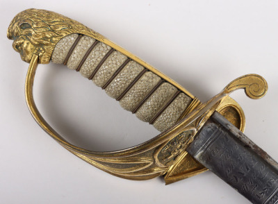 Georgian 1827 Pattern Royal Naval Officers Sword by Prosser, Maker to the King and Royal Family - 3
