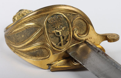 Georgian 1827 Pattern Royal Naval Officers Sword by Prosser, Maker to the King and Royal Family - 6