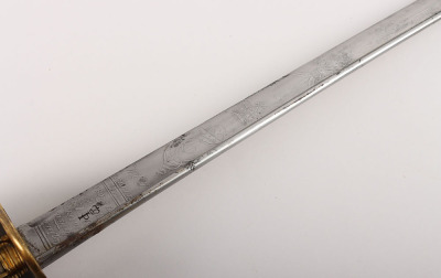 Georgian 1827 Pattern Royal Naval Officers Sword by Prosser, Maker to the King and Royal Family - 11