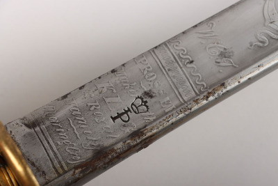 Georgian 1827 Pattern Royal Naval Officers Sword by Prosser, Maker to the King and Royal Family - 12