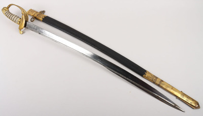 Georgian 1827 Pattern Royal Naval Officers Sword by Prosser, Maker to the King and Royal Family - 18