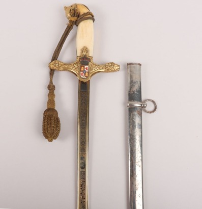 ^ Spanish Army Generals Presentation Sword, Pre 1936, Attributed to General Luis Aizpuru Mondéjar