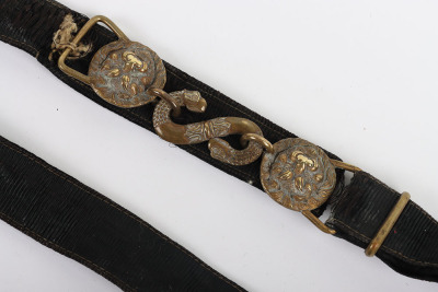Imperial Russian Tsar Nicholas II Naval Officers Dirk with Hanging Straps and Belt - 6