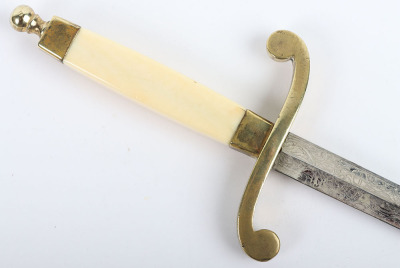 Imperial Russian Tsar Nicholas II Naval Officers Dirk with Hanging Straps and Belt - 12