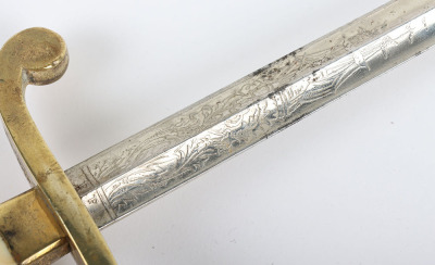 Imperial Russian Tsar Nicholas II Naval Officers Dirk with Hanging Straps and Belt - 16