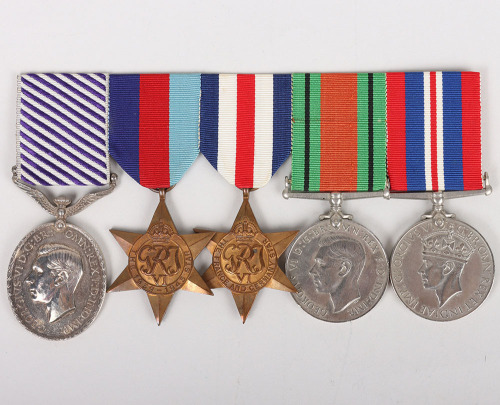 WW2 1945 Bomber Command Distinguished Flying Medal Group of 5 to a Mid-Upper Gunner in a 12 Squadron Lancaster Bomber, Who Flew at least 29 Operational Sorties and was Credited with Destroying 1 Enemy Aircraft and Damaging at least 1 Other