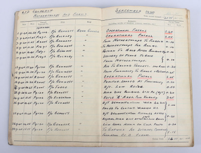 WW2 Royal Air Force Casualty Medal and Log Book Grouping of Flight Sergeant G H Davison 613 Squadron and Later 83 Squadron, Being Found Dead in his Rear Gun Turret in April 1942 - 12