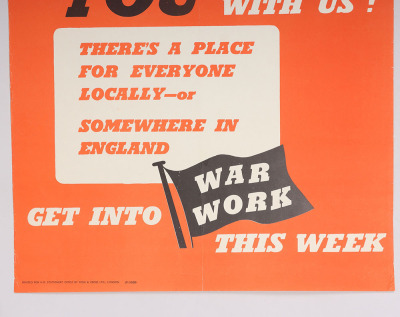 WW2 British War Work Home Front Poster - 3