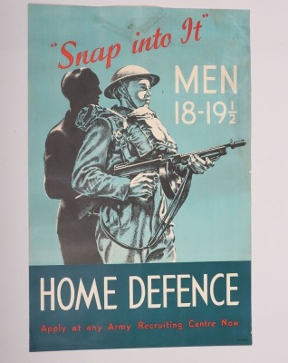 Scarce WW2 Home Defence Recruiting Poster