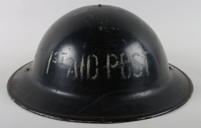 WW2 British Home Front 1st Aid Post Steel Helmet