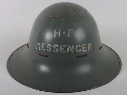 WW2 British Home Front H-F Messenger Steel Helmet