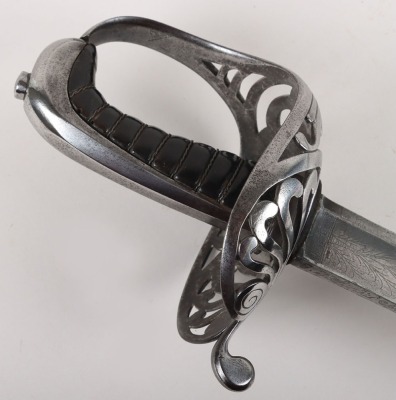 Scarce 1796 Pattern Heavy Cavalry Officers Undress Sword - 3