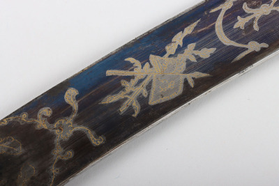 1796 Pattern Light Cavalry Officers Blue and Gilt Sword - 7