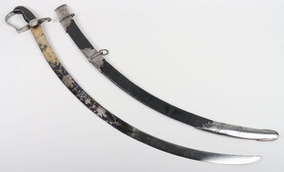 1796 Pattern Light Cavalry Officers Blue and Gilt Sword - 18