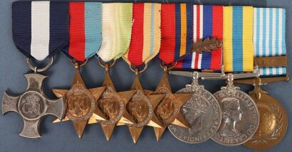Second World War Arctic Convoys Distinguished Service Cross Medal Group of Eight to Commander P.G Satow Who Survived the Loss of H.M.S. Wild Swan in June 1942 and was Also Twice Mentioned in Despatches Including for the V.C. Action in the Battle of the Ba