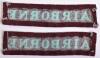 Matching Pair of Printed Airborne Straight Title / Strip - 2