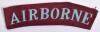 Printed Airborne Shoulder Title