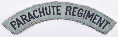 WW2 Printed Parachute Regiment Cloth Shoulder Title