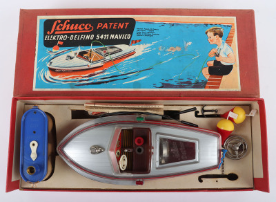 Schuco Tinplate/Plastic 5411 Elektro Delfino Navico Speed Boat - 2