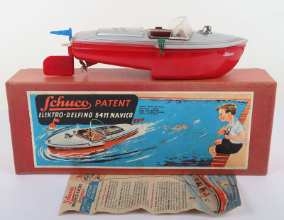 Schuco Tinplate/Plastic 5411 Elektro Delfino Navico Speed Boat - 3