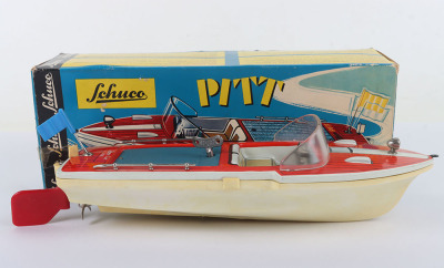 Schuco Tinplate/Plastic 3006 Clockwork PITT Speedboat - 7