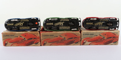 Three Schuco Tinplate 3000 Telesteering cars Sets - 4